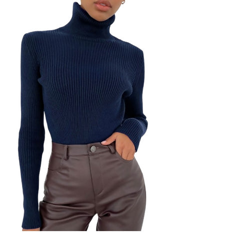 Portable One Size Polo neck Sweater